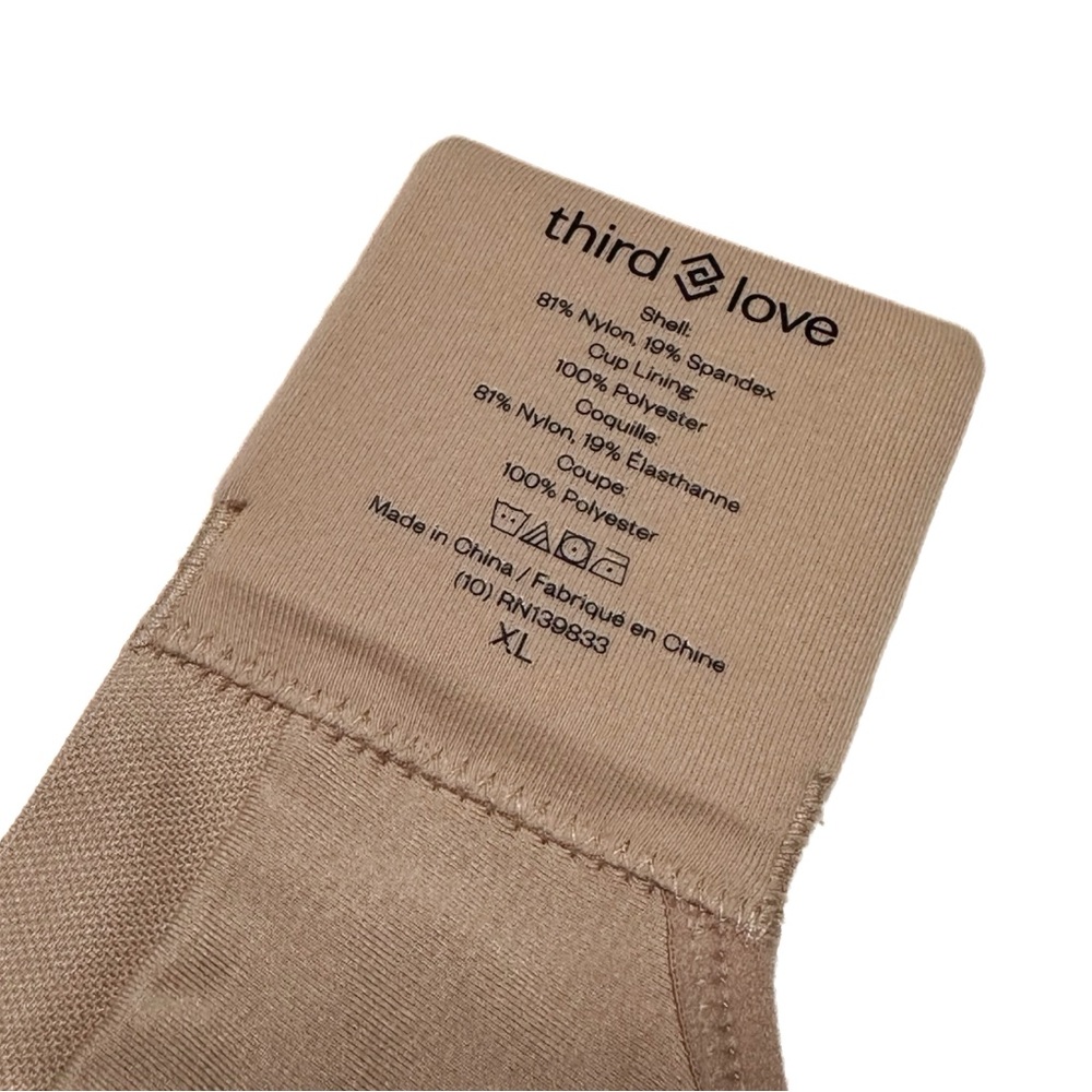 ThirdLove Form 360 Fit Lifting Wireless Bra Taupe Seamless Stretch Bralette - Picture 3 of 8